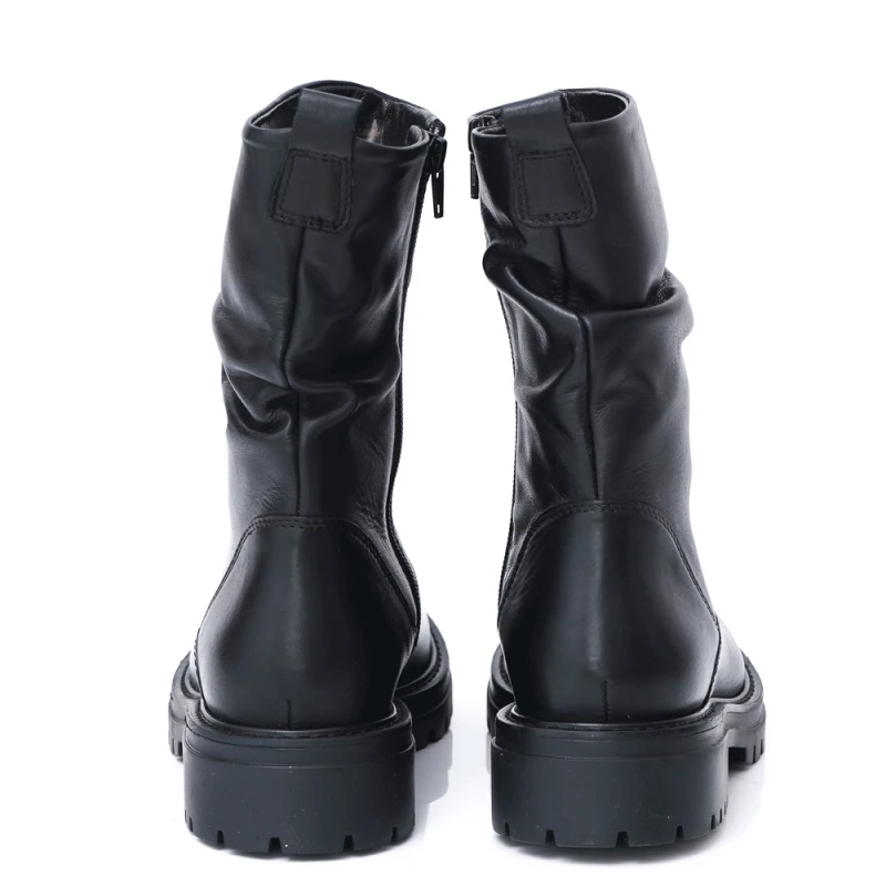 ДАМСКИ БОТИ ОТ ЕСТЕСТВЕНА КОЖА МОДЕЛ 450H05 BLACK, Черен, Размер 37