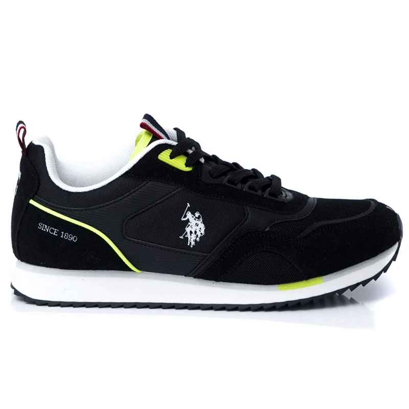 МЪЖКИ СНИКЪРСИ U.S.POLO ASSN. МОДЕЛ ETHAN 001M3TH1 NERO, Черен, Размер 43