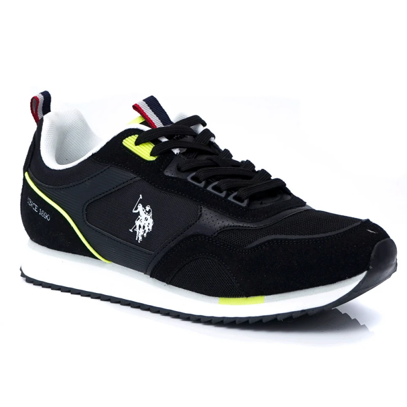 МЪЖКИ СНИКЪРСИ U.S.POLO ASSN. МОДЕЛ ETHAN 001M3TH1 NERO, Черен, Размер 43