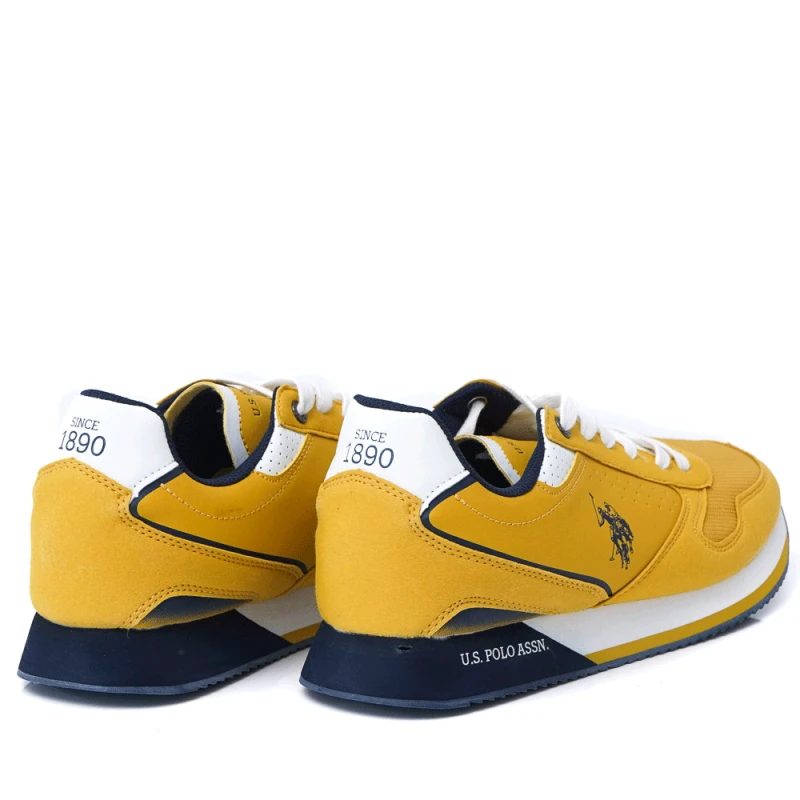 МЪЖКИ СНИКЪРСИ U.S.POLO ASSN. МОДЕЛ NOBIL 003M2HY2 GIALLO, Жълт, Размер 45