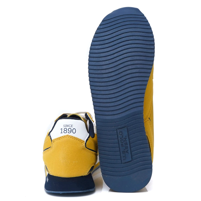 МЪЖКИ СНИКЪРСИ U.S.POLO ASSN. МОДЕЛ NOBIL 003M2HY2 GIALLO, Жълт, Размер 45