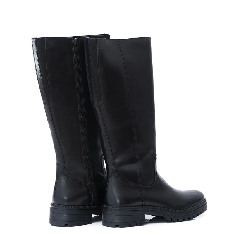 ДАМСКИ БОТУШИ ОТ ЕСТЕСТВЕНА КОЖА МОДЕЛ WB54H12 BLACK, Черен, Размер 39