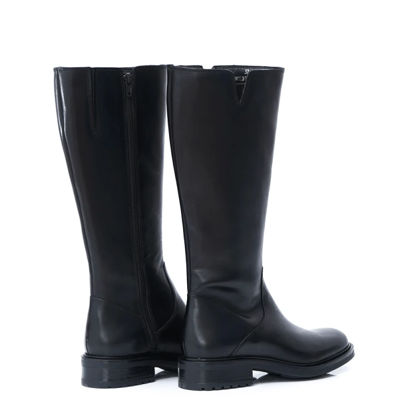 ДАМСКИ БОТУШИ ОТ ЕСТЕСТВЕНА КОЖА МОДЕЛ WB66H11 BLACK, Черен, Размер 40