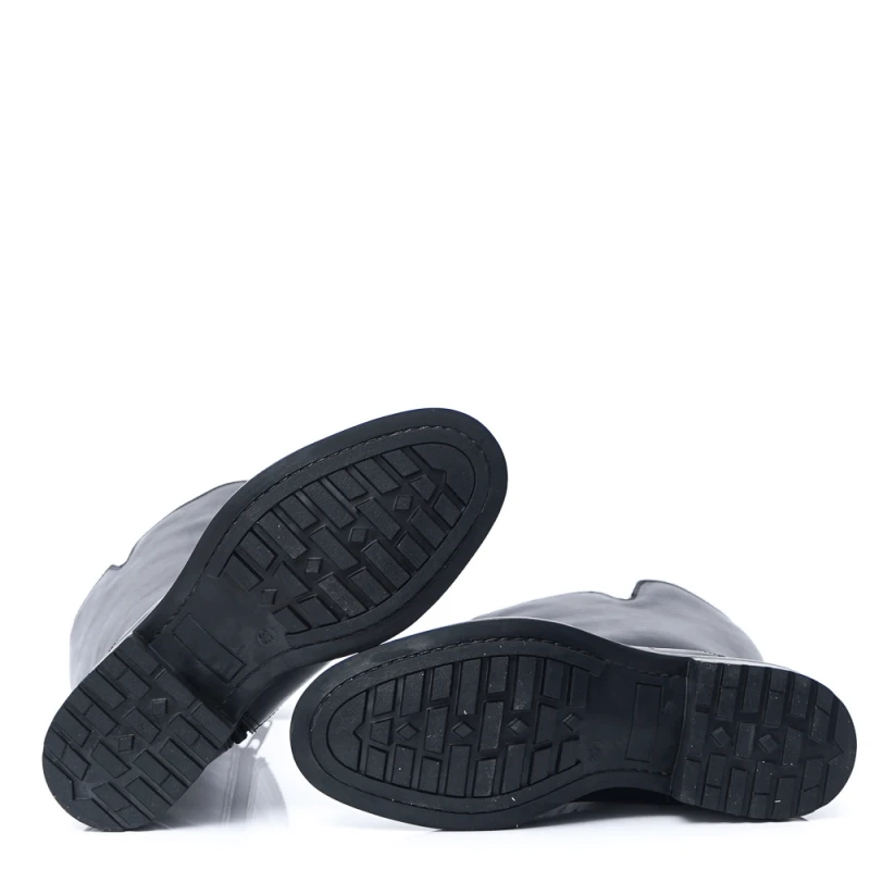 ДАМСКИ БОТУШИ ОТ ЕСТЕСТВЕНА КОЖА МОДЕЛ WB66H11 BLACK, Черен, Размер 40