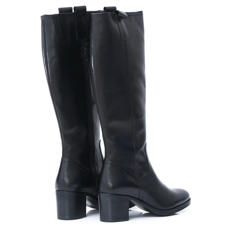 ДАМСКИ БОТУШИ ОТ ЕСТЕСТВЕНА КОЖА МОДЕЛ WB70H06 BLACK, Черен, Размер 38