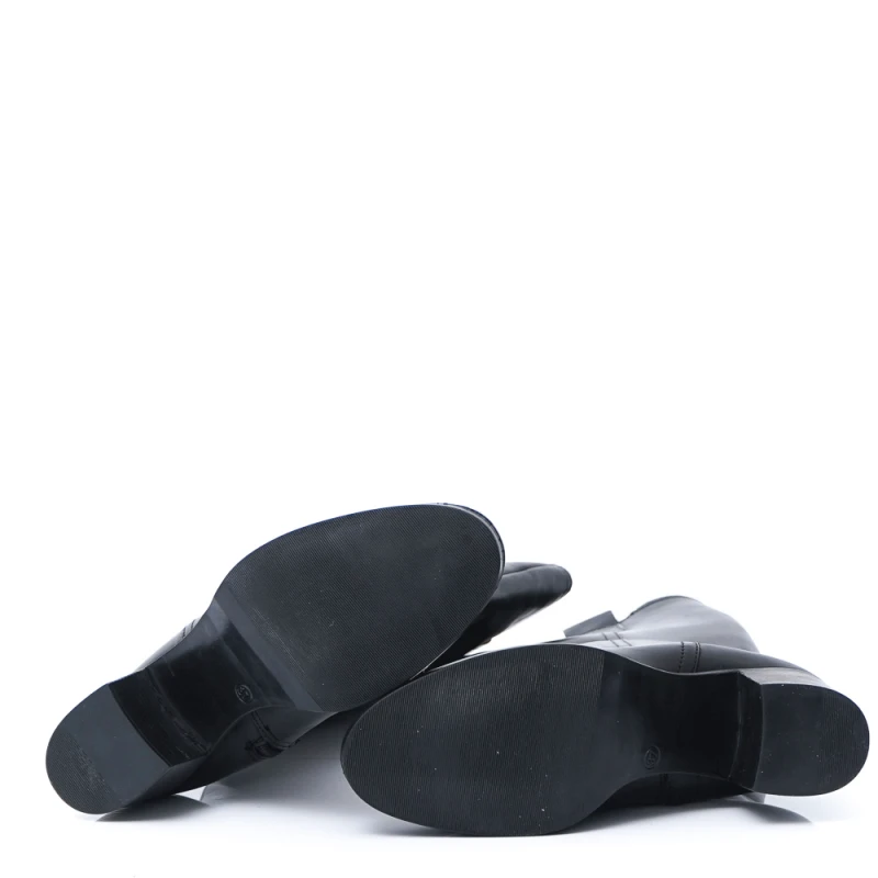 ДАМСКИ БОТУШИ ОТ ЕСТЕСТВЕНА КОЖА МОДЕЛ WB70H06 BLACK, Черен, Размер 38