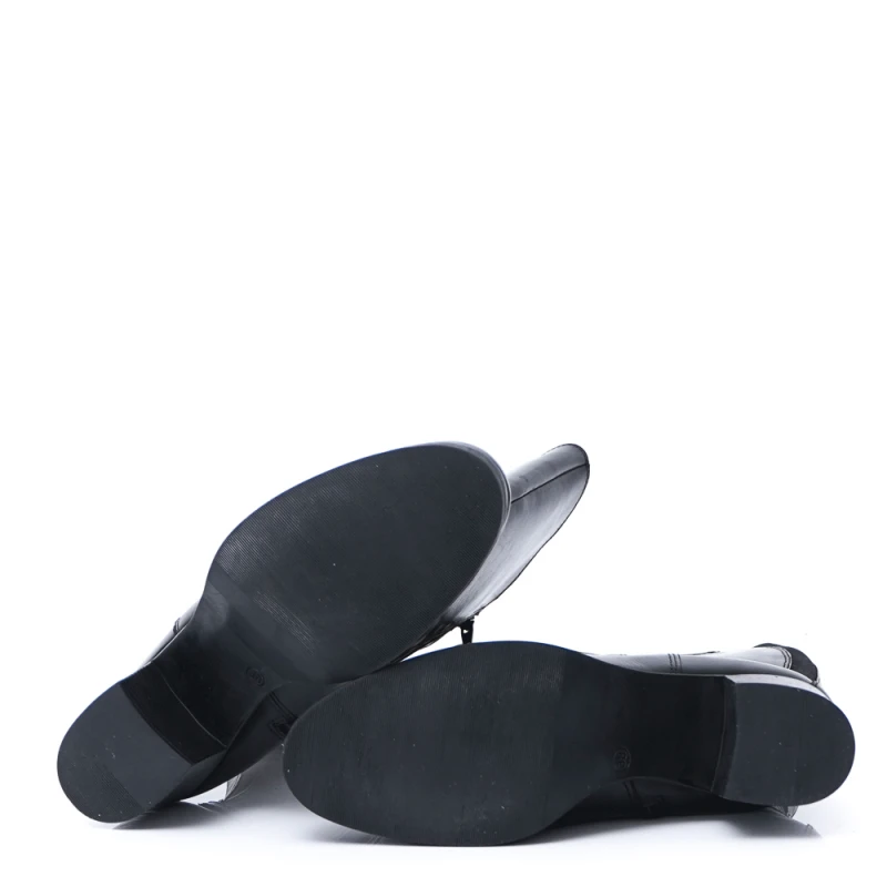 ДАМСКИ БОТУШИ ОТ ЕСТЕСТВЕНА КОЖА МОДЕЛ WB70H09 BLACK, Черен, Размер 41