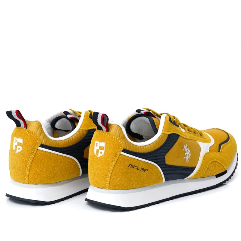 МЪЖКИ СНИКЪРСИ U.S.POLO ASSN. МОДЕЛ ETHAN 001M3TH1 GIALLO, Жълт, Размер 41