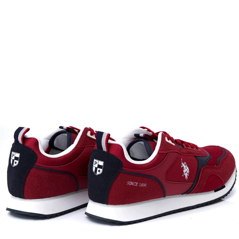 МЪЖКИ СНИКЪРСИ U.S.POLO ASSN. МОДЕЛ ETHAN 001M3TH1 ROSSO, Червен, Размер 43