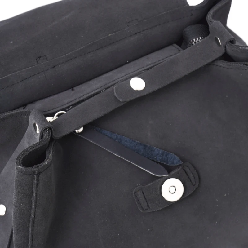 Дамска раница от естествена кожа модел LIZA dk grigio v, Сив