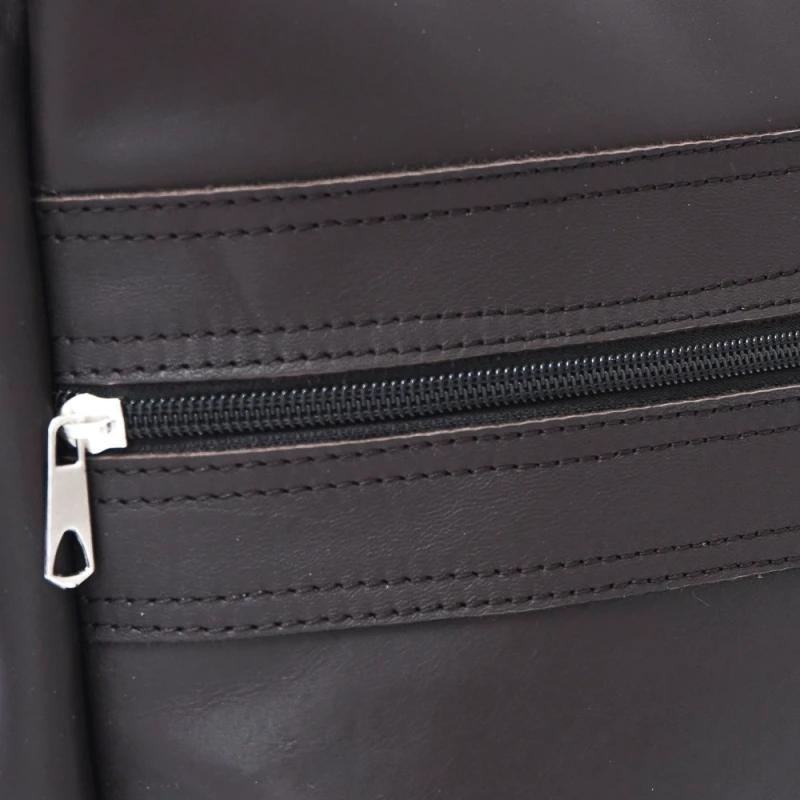 МЪЖКА ЧАНТА ОТ ЕСТЕСТВЕНА КОЖА МОДЕЛ SIMON DK BROWN