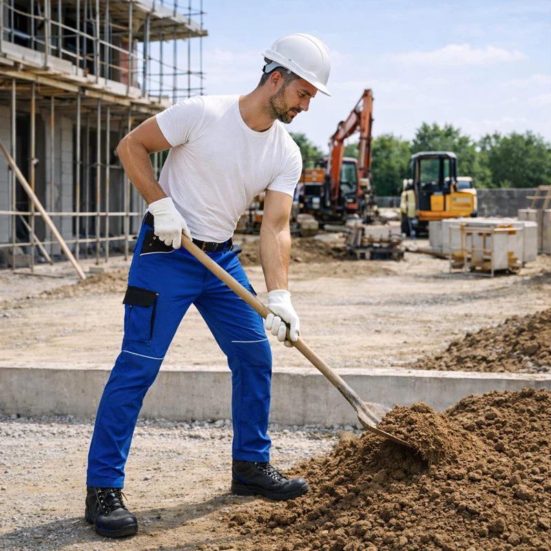 Летен работен панталон BWOLF DAYTONA Trousers, кралско син цвят, размер XS