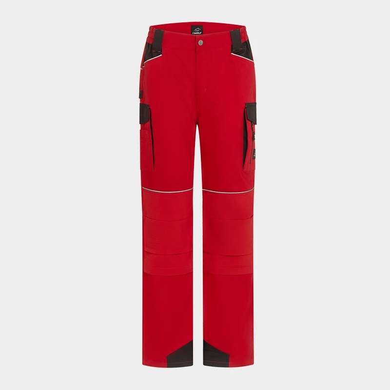 Летен работен панталон BWOLF DAYTONA Trousers, червен цвят, размер S