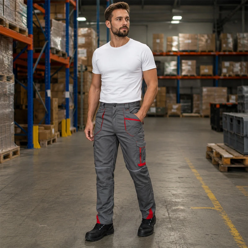 Летен работен панталон BWOLF DRIFT Trousers, тъмносив цвят, размер M
