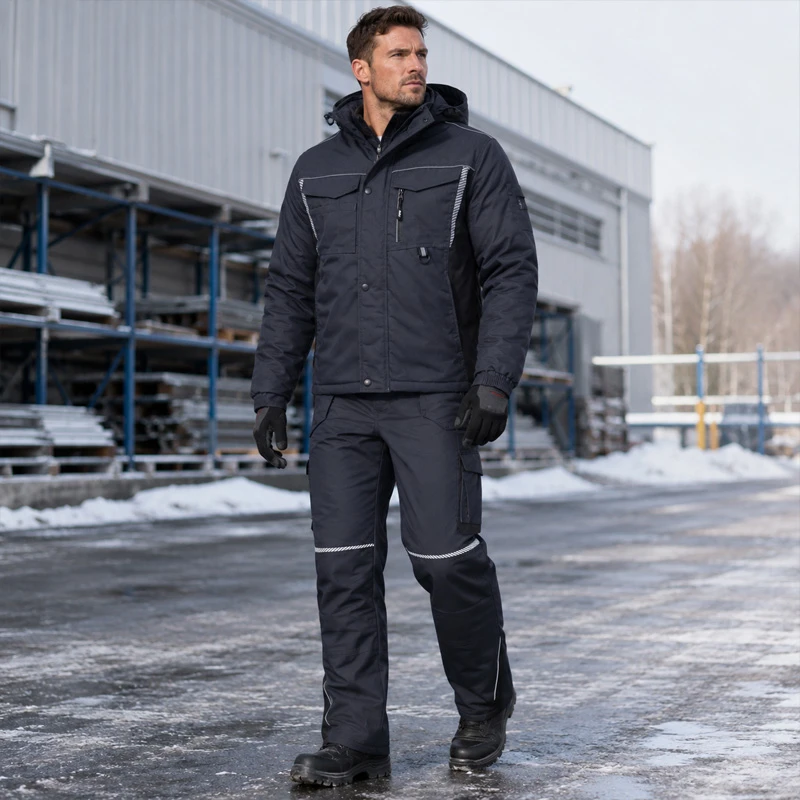 Зимен работен панталон BWOLF DRIFT ICE Trousers, тъмносив цвят, размер 3XL
