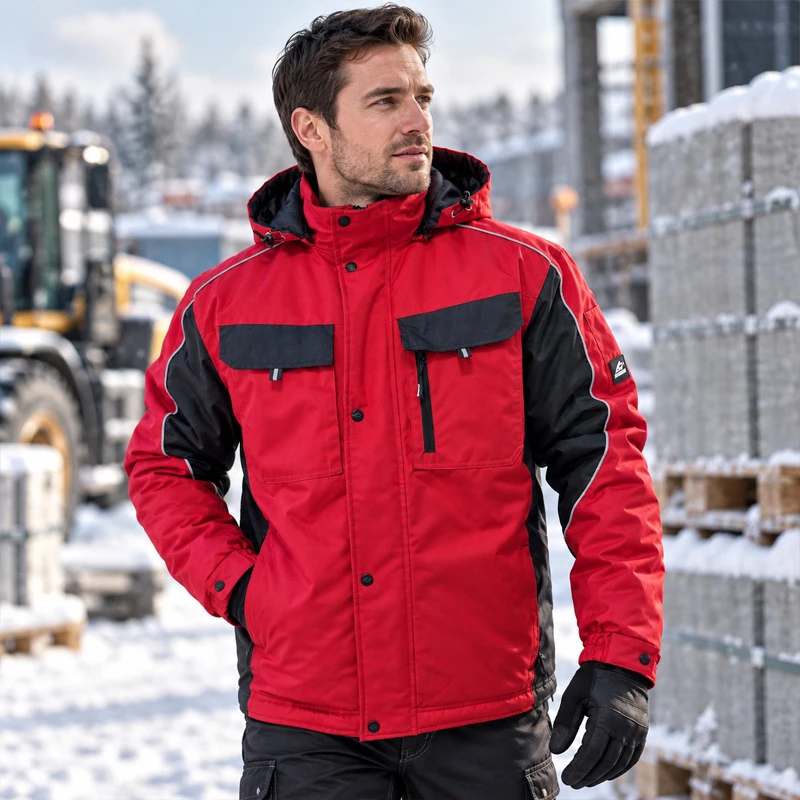 Зимно работно яке BWOLF BRAVER Jacket, червен цвят, размер S