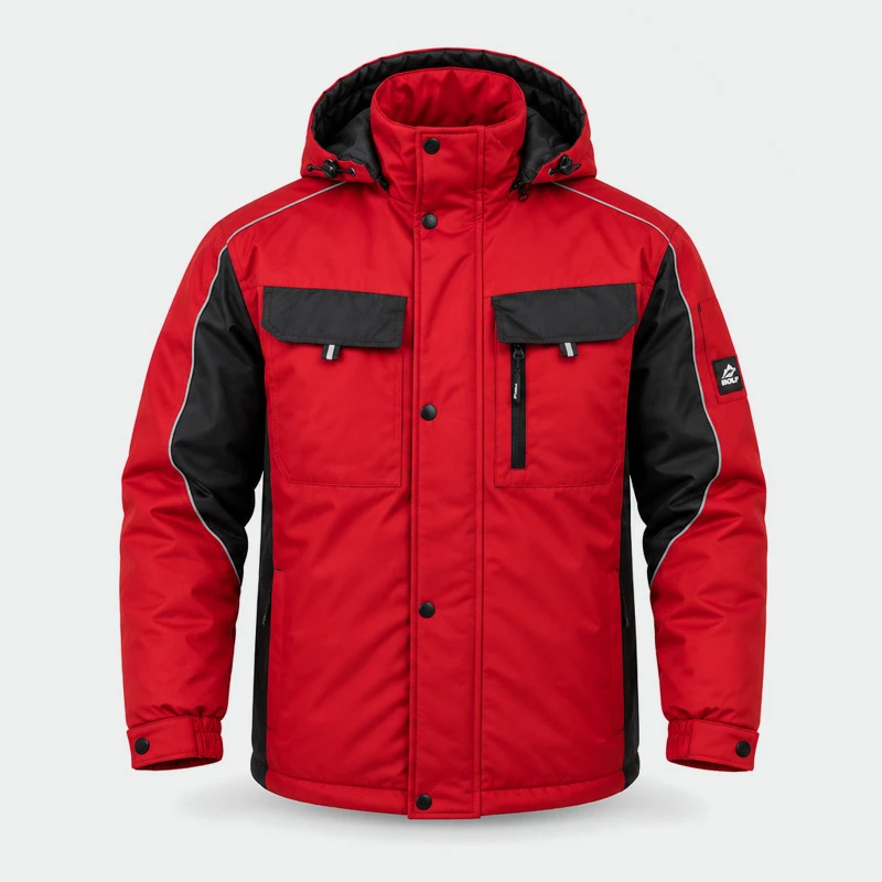 Зимно работно яке BWOLF BRAVER Jacket, червен цвят, размер L