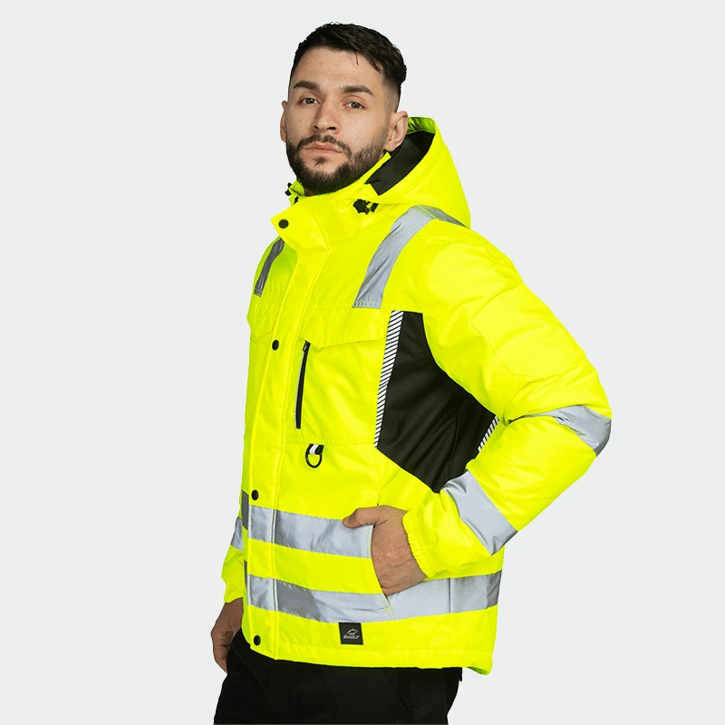 Светлоотразително яке BWOLF DRIFT ICE HV Jacket, жълт цвят, размер M