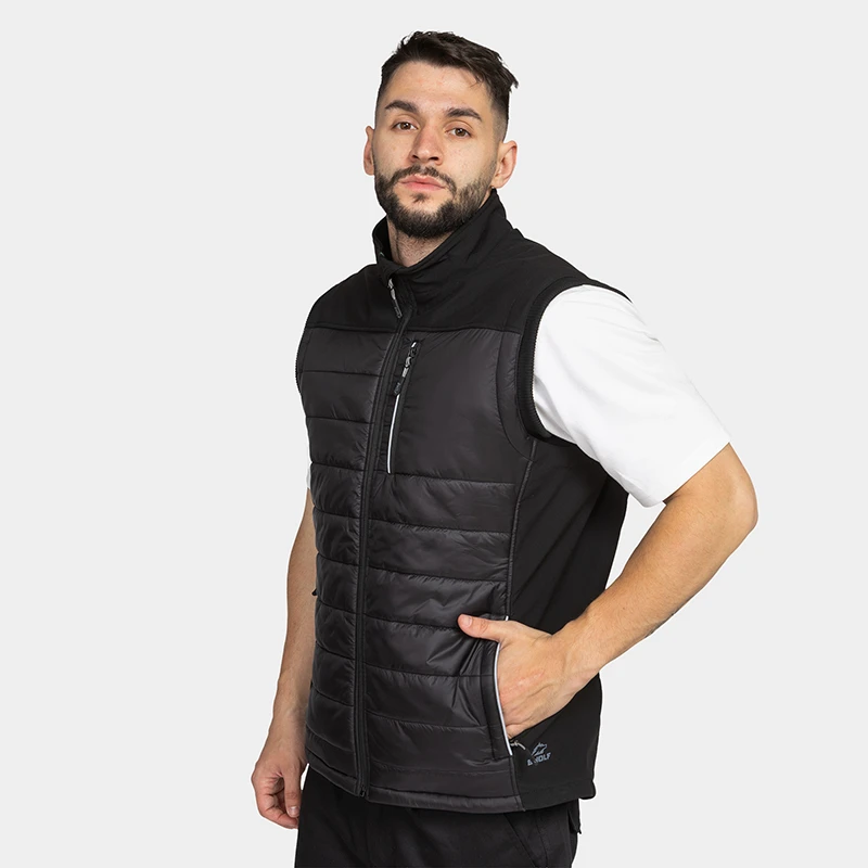 Зимен работен елек BWOLF DAYTONA Vest, черен цвят, размер XS