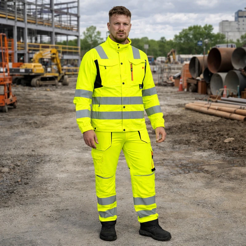 Светлоотразително яке BWOLF DRIFT HV Jacket, жълт цвят, размер 4XL