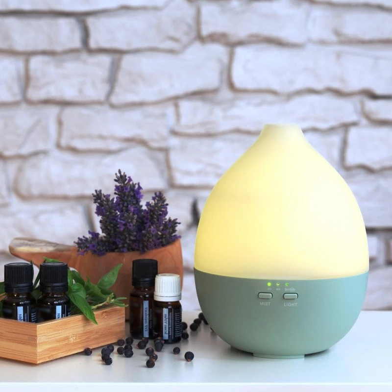 Арома Дифузер Мохана, Алба, Зелен, Светлини, 300 мл., С таймер