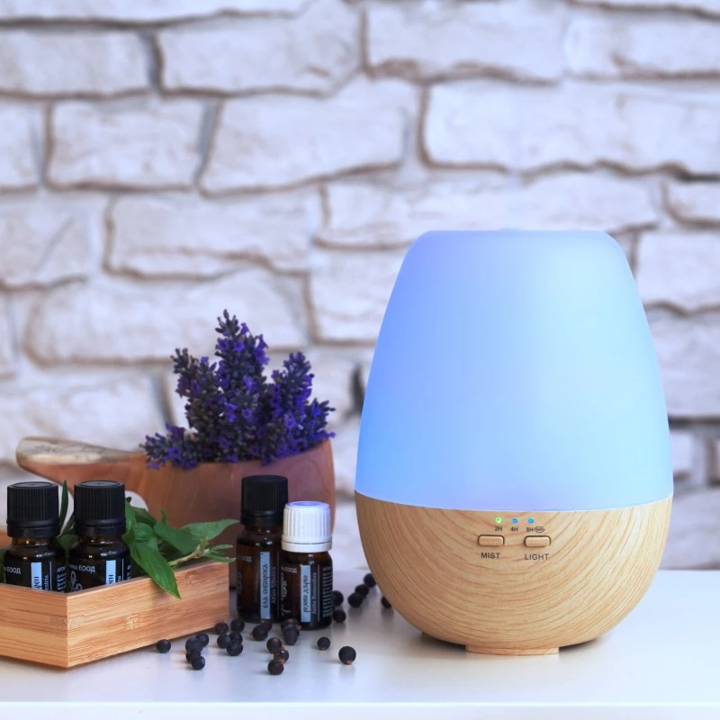 Арома Дифузер Мохана, Дия, светло дърво и светлини, 300 мл., с таймер