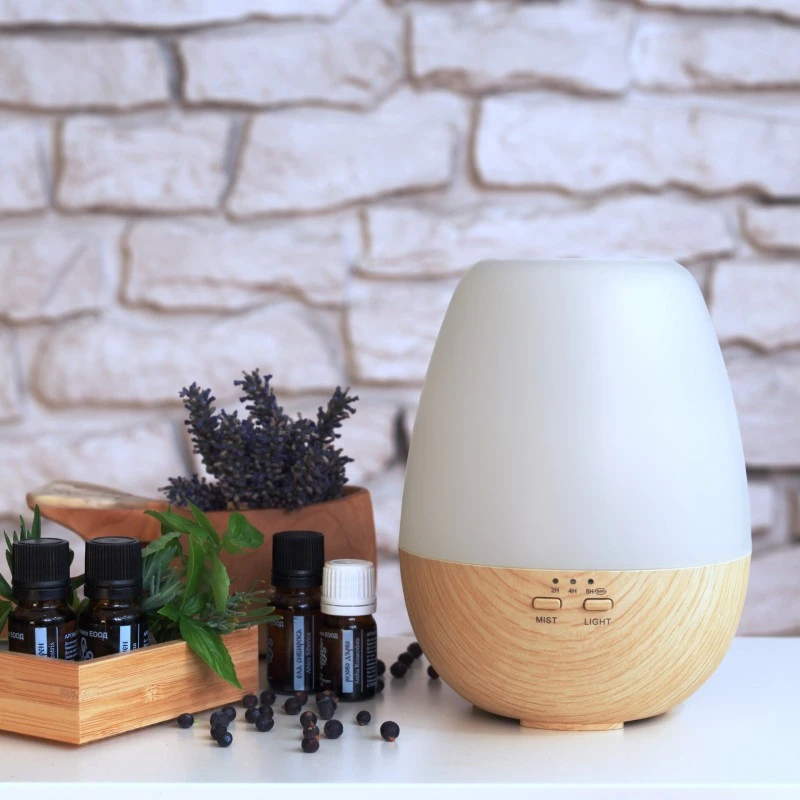 Арома Дифузер Мохана, Дия, светло дърво и светлини, 300 мл., с таймер