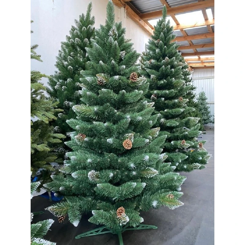 Коледна елха Alpina Заснежен Бор с Шишарки 120