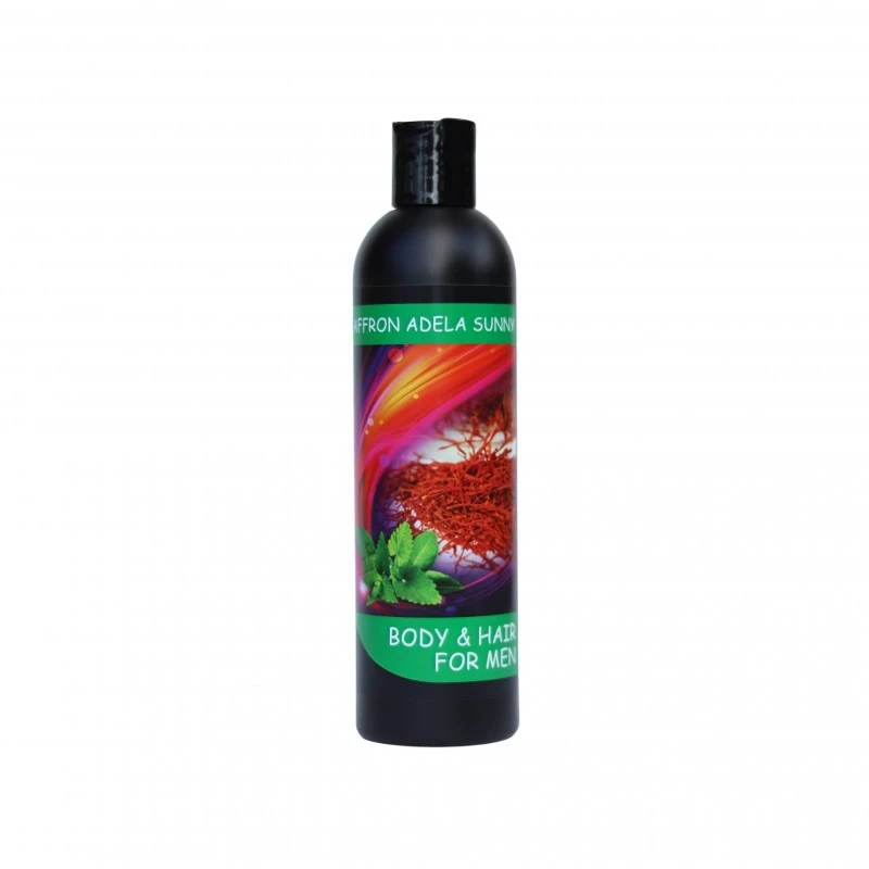 Душ гел за коса и тяло с шафран Saffron Adela Sunny for MEN, 300 мл