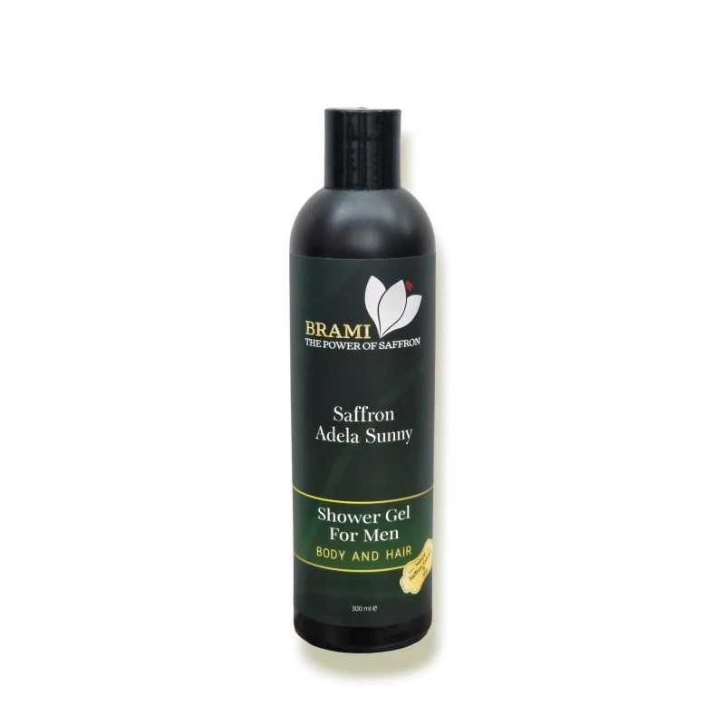 Душ гел за коса и тяло с шафран Saffron Adela Sunny for MEN, 300 мл