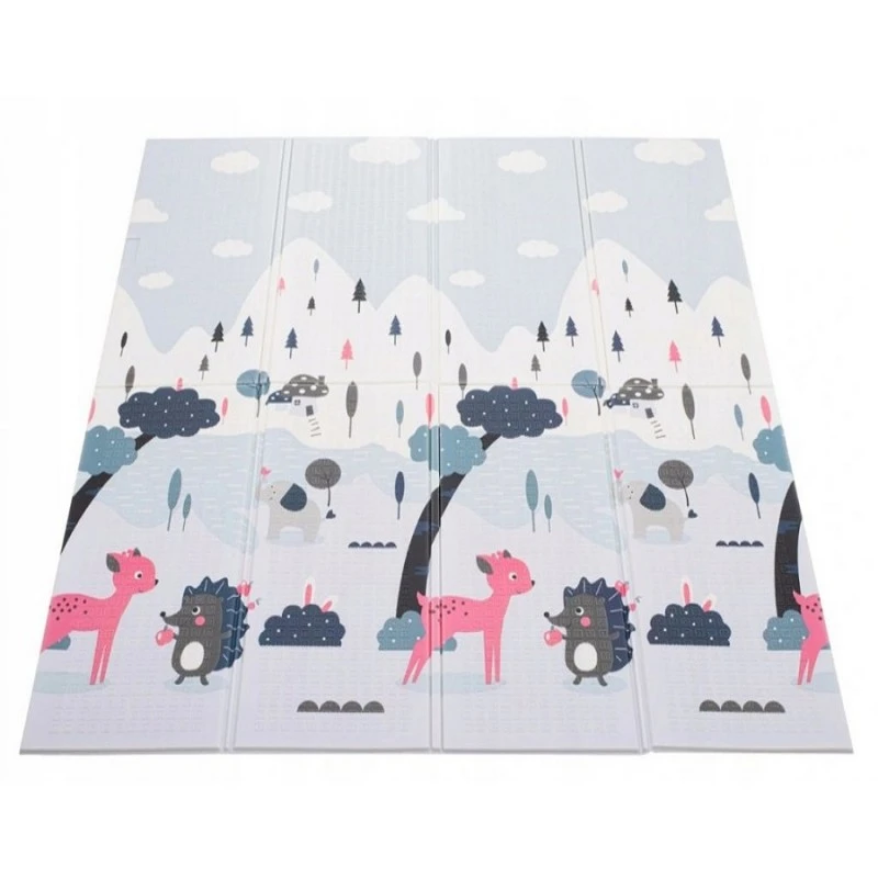 Детски килим за пълзене Baby Crawl & Play Градът и Животните, 160 х 180 х 1см.