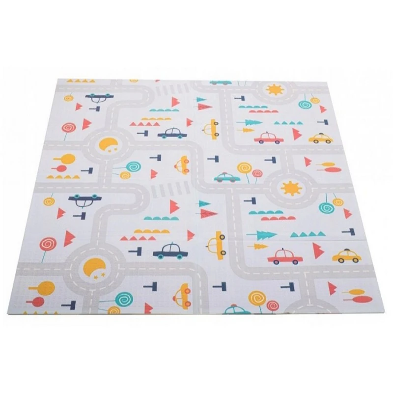 Детски килим за пълзене Baby Crawl & Play Градът и Животните, 160 х 180 х 1см.