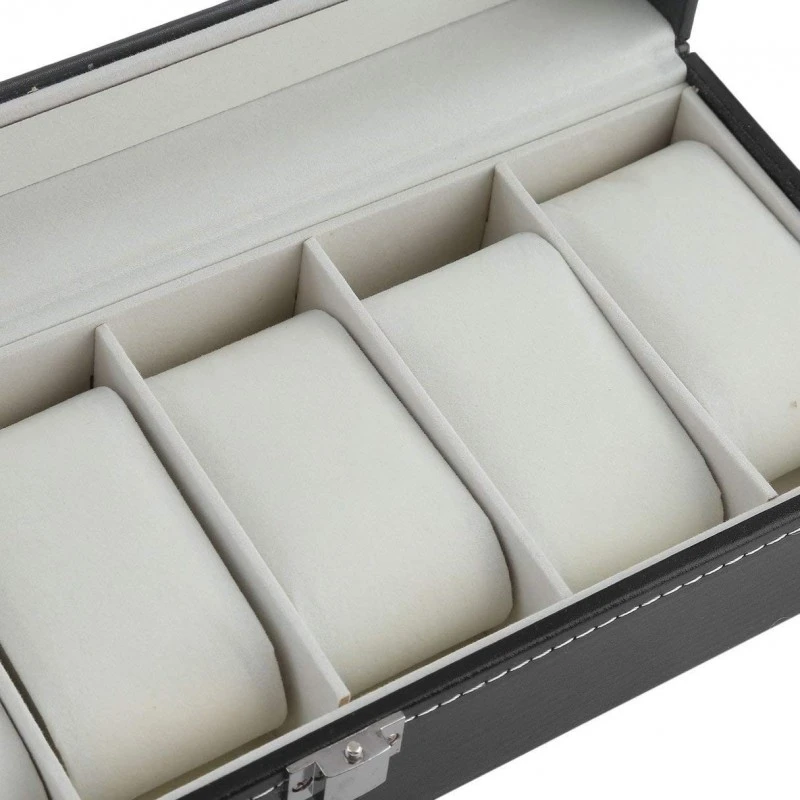 Кожена кутия за 6 часовника и аксесоари LUXOR, включени 6 възглавнички