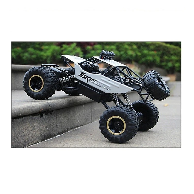 Алуминиев офроуд джип Rock Crawler 4х4 СИВ, Акумулаторна батерия и дистанционно управление