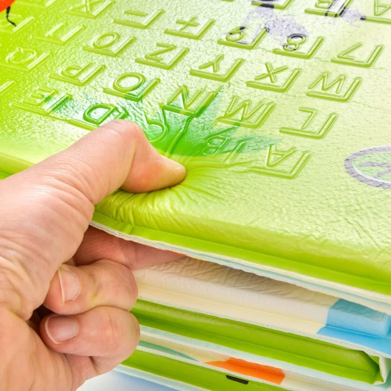 Детски килим за игра Baby Crawl & Play Животни с Метър и Числа, 180 х 200 х 1см.