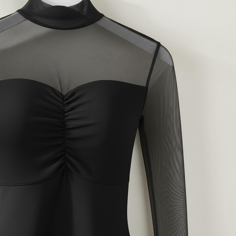 Моделиращо дамско боди Evoni с изглаждащ силуета ефект M черно