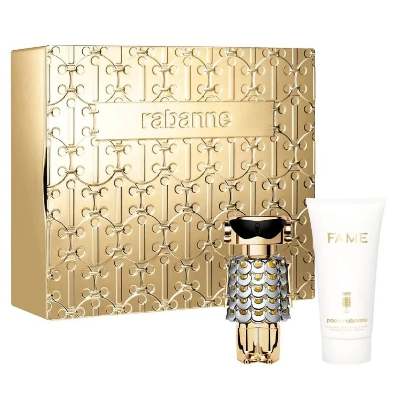 Комплект за жени Paco Rabanne Fame - Парфюмна вода EDP 80 мл + Лосион за тяло BL 100 мл 