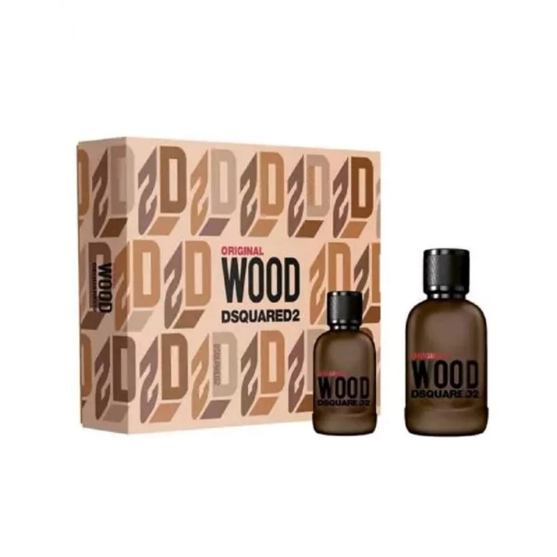 Комплект за мъже DsQuared Original Wood - Парфюмна вода EDP 100 мл + 30 мл 