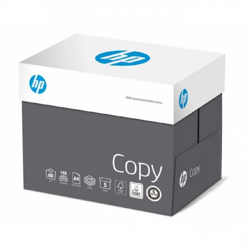 Бяла копирна хартия HP Copy A4, 80 г/кв.м, 500 л