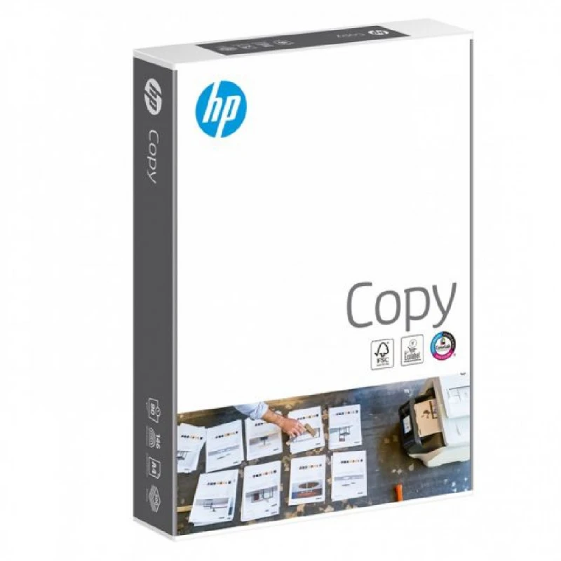 Бяла копирна хартия HP Copy A4, 80 г/кв.м, 500 л