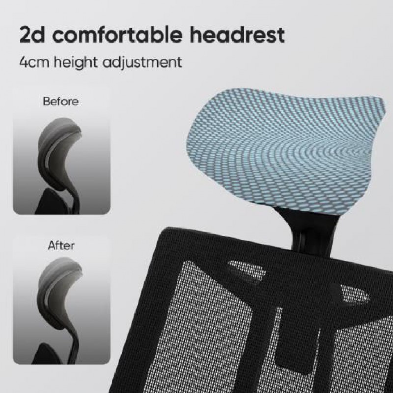 Мениджърски стол Deli Sorrento с регулеруеми подлакътници и опора за глава