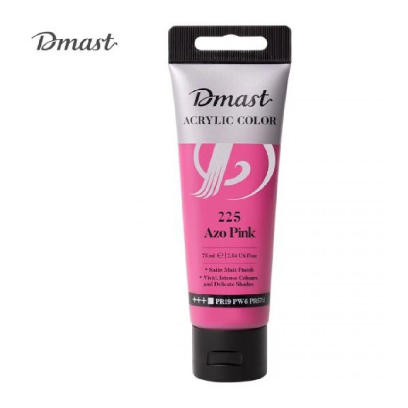 Акрилна боя Deli DMAST EC330-AP, 75 мл, в тубичка, 225 азо розов
