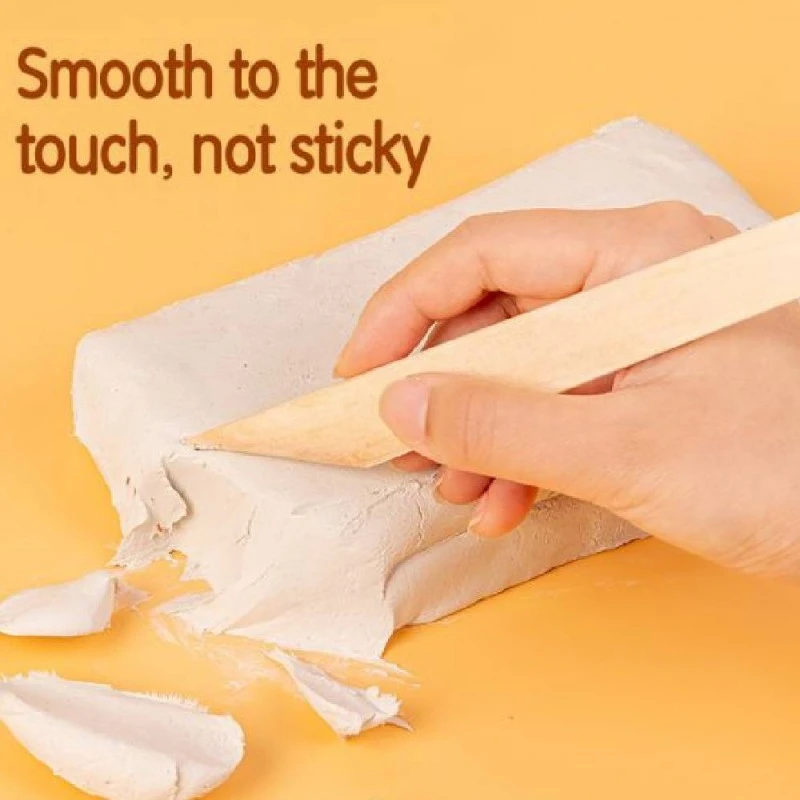 Самосъхнеща глина Deli Genius EY010-WH, бяла, 500 гр