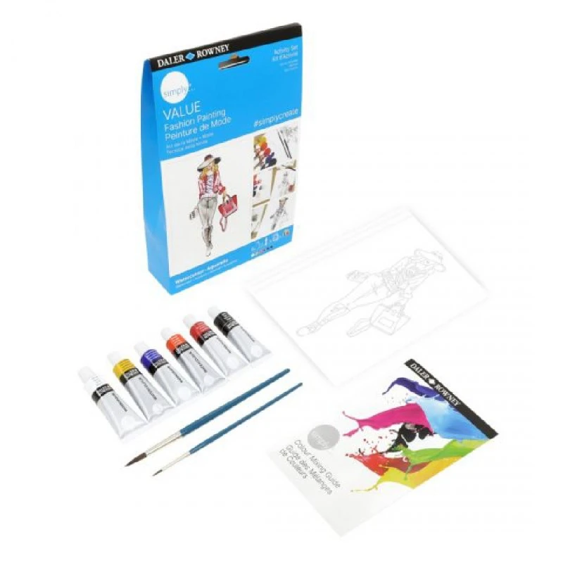Креативен комплект DALER-ROWNEY Activity Set, Fashion, с акварелни бои