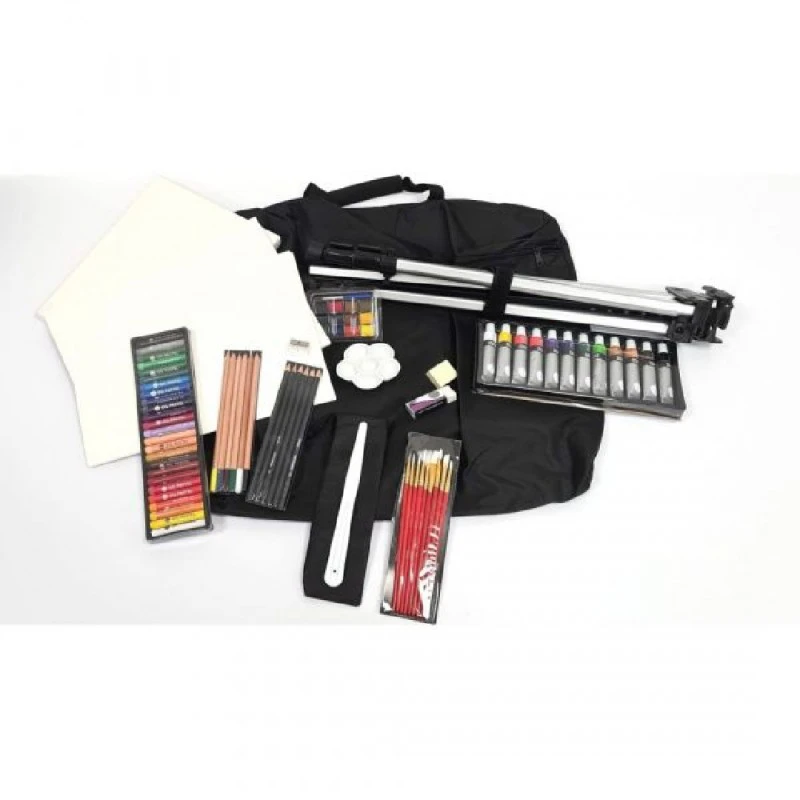 Комплект за рисуване DALER-ROWNEY Art Set 115 части, със статив