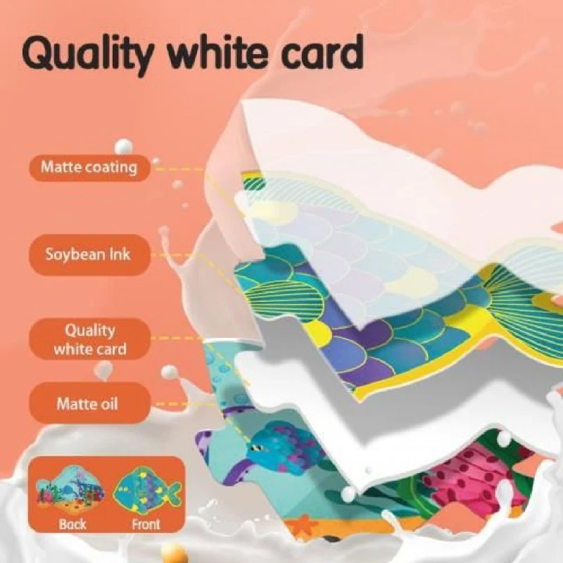 Комплект пъзели Deli Genius EH743, 3.5+ години, 3 бр, 57 части общо, луминисцентен ефект, в куфар