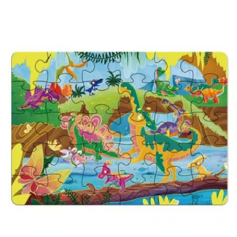 Комплект пъзели Deli Genius EH744, 4+ години, 3 бр, 89 части общо, луминисцентен ефект, в куфар