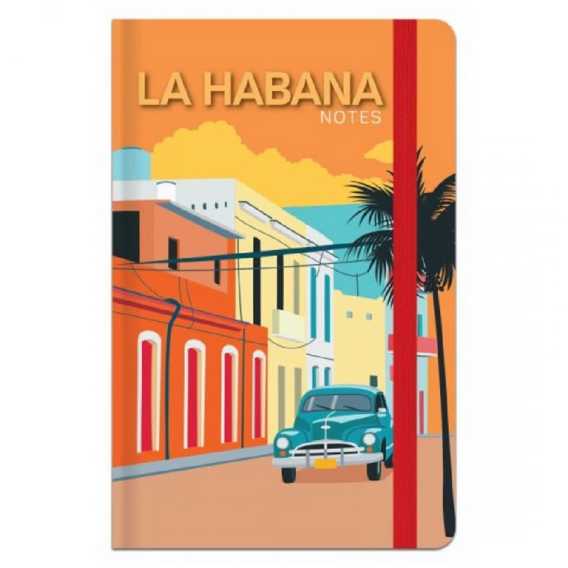 Джобен бележник LASTVA TRAVEL, A6, 96 л, офсет 70г, редове, тв. корици, мат ламинат, ластик