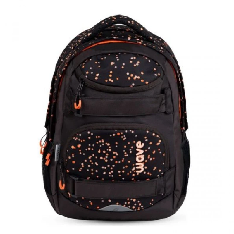 Ученическа раница Belmil WAVE Dots Blooms за над 10 г, за момиче, 4 отделения