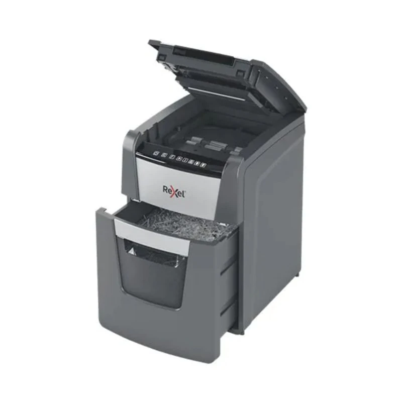 Автоматичен шредер за хартия Rexel Optimum AutoFeed+100X, (P-4), Cross Cut, 34 л, 1-2 потребители